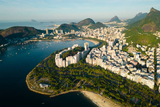 Flamengo and Botafogo Aerial View