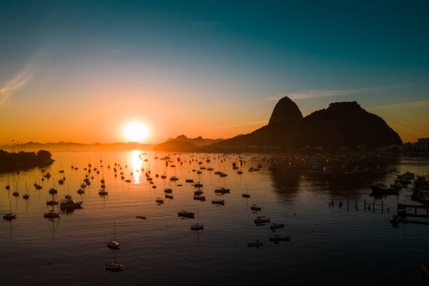 istock Botafogo Bay On Sunrise With Small Boats 2192296766