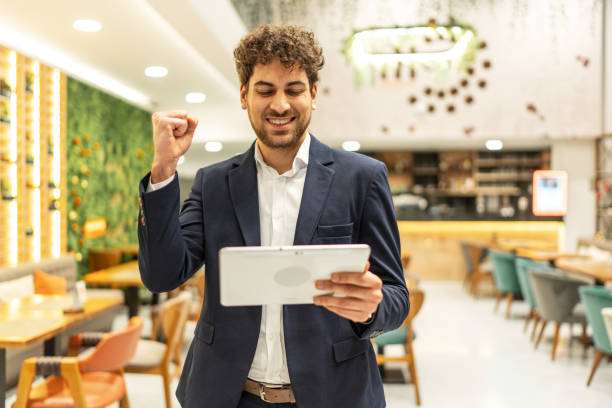 istock Young businessman received good news 2192307174