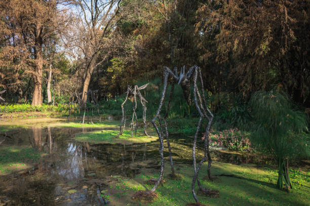 istock Giant Dragonfly Sculptures art installation in Chapultepec park 2192307182
