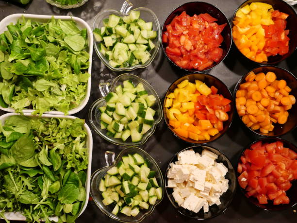 istock Green salad with lamb's lettuce and arugula 2192307537