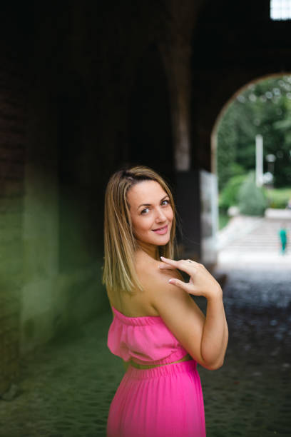 Happy woman stock photo