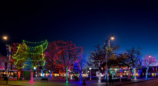istock Santa Fe, NM: Historic Plaza Lit Up for Christmas 2192314544