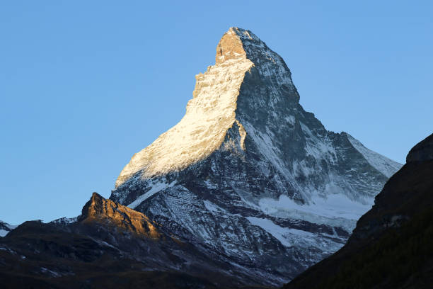 istock The Matterhorn towering above Zermatt, Switzerland 2192314580