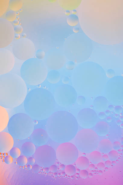 istock Soft Pastel blue purple Abstract Background with Oil Bubbles 2192316894
