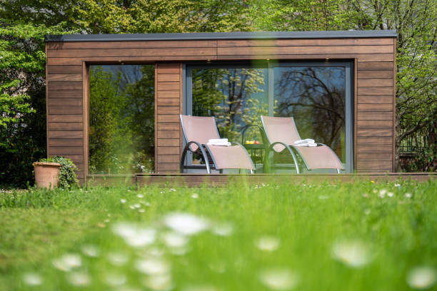 istock Secluded Hotel Sauna Retreat in Lush Greenery 2192317262