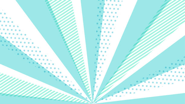Pop light blue radiation Background illustration.