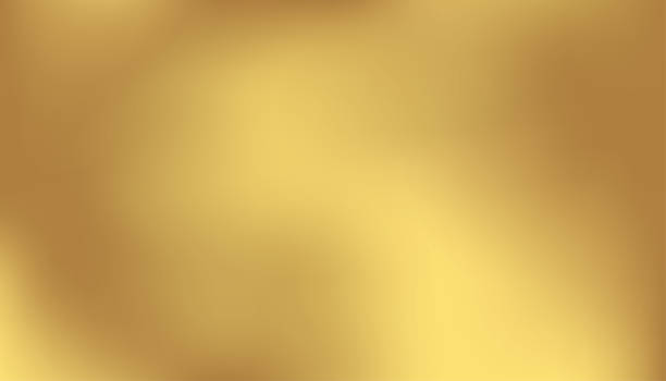 ilustrações de stock, clip art, desenhos animados e ícones de gradient solid gold background vector design - ouro metal
