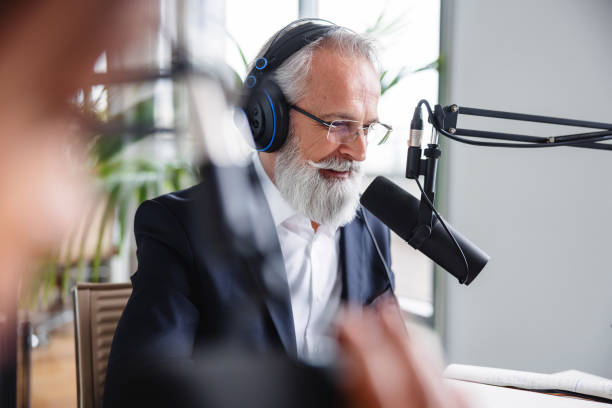 istock Mature Executive Recording a Professional Podcast 2192324642