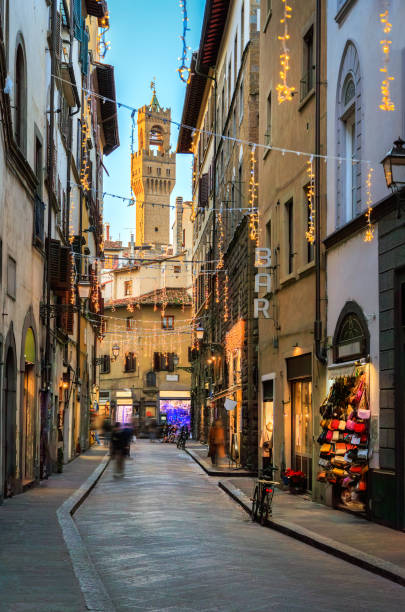 istock Florence street Christmas light decorations 2192331770