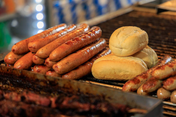 istock Florence Christmas market sausage wurstel 2192331823