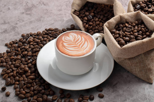 istock Cup of coffee and beans 2192332696