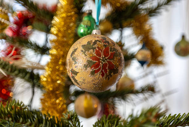 istock Christmas Bauble on Tree. Festive decorations on a Christmas tree. 2192340456