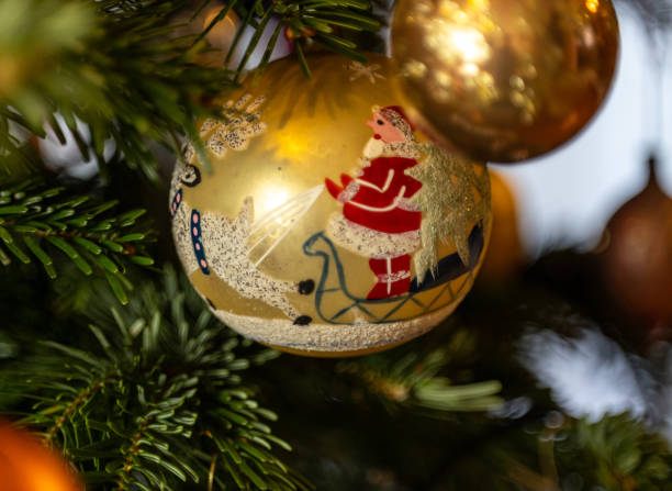 istock Christmas Bauble on Tree. Festive decorations on a Christmas tree. 2192340511