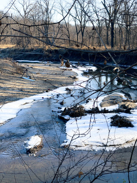 istock Des Moines Water Works Park Winter View 2192345908