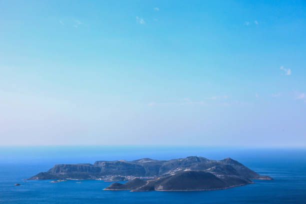 General view of the island of Kastellorizo ​​from a distance