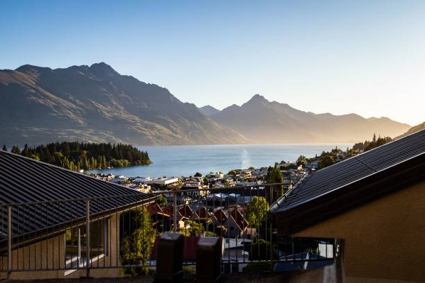 istock Queenstown landscape at sunset 2192353963