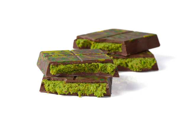 istock Dubai chocolate, Dubai chocolate with pistachio, kadaif chocolate 2192356980