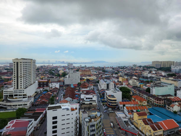 istock Aerial view skyline in Georgetown Penang, Malaysia. 2192361229