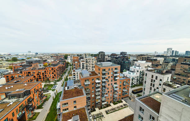 istock Street on Amager new residential district 2192368979