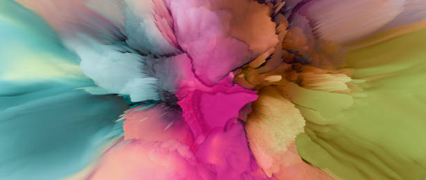 istock Digital Illustration. Color rainbow blot splash. Abstract background. 2192372468