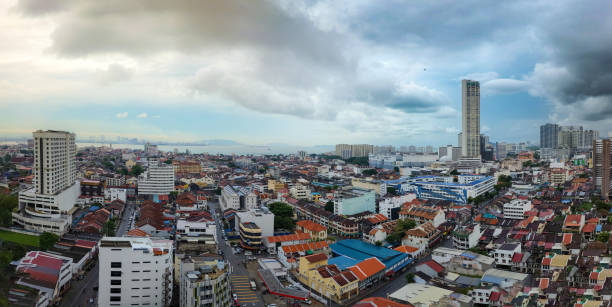 istock Aerial view skyline in Georgetown Penang, Malaysia. 2192372523