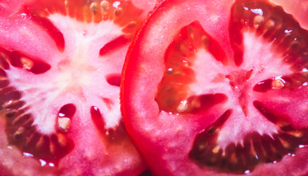 istock close up of tomato slice, piled up 2192373162