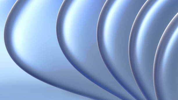 istock Silver striped pattern background, 3d lines design,  wavy metallic background for business presentation. 2192376060