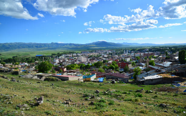 A view from Hasan Castle in Pasinler, Erzurum, Turkey