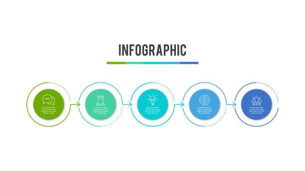 infographic elements - stufen stock-grafiken, -clipart, -cartoons und -symbole