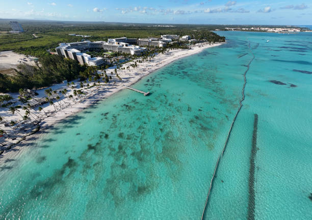 istock Aerial view of Juanillo Beach, Cap Cana. 2192401150
