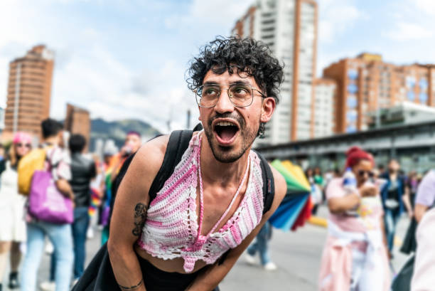 istock LGBT person on a LGBTQIA pride event 2192406830