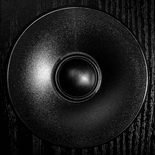 istock Macro Close-Up of Modern Speaker Design 2192411445
