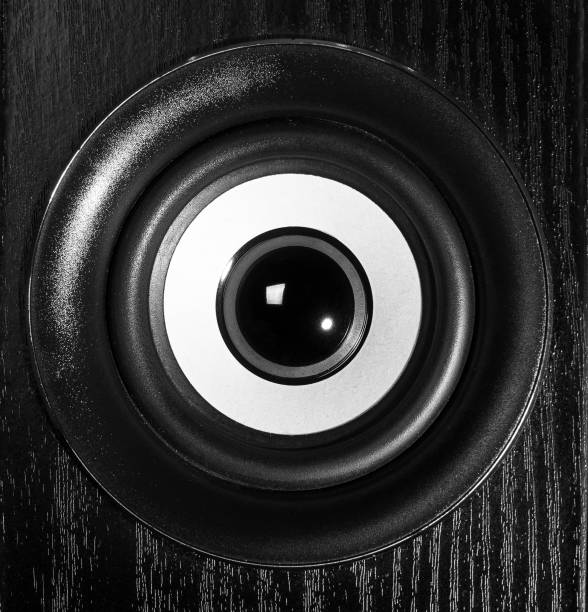istock Macro Close-Up of Modern Speaker Design 2192411483