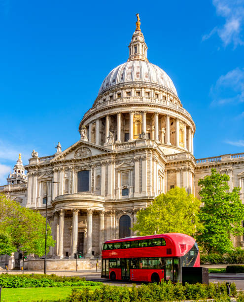 istock St. Paul's cathedral and double-decker bus, London, UK 2192418347