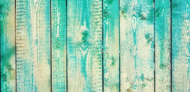 istock Wooden Plank Surface Closeup Vintage Turquoise Texture Rustic 2192422579