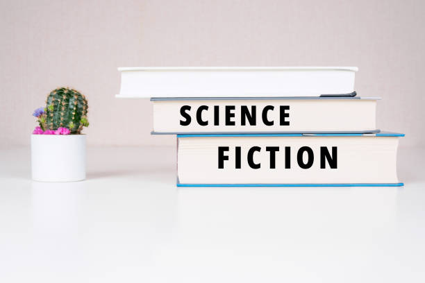 istock SCIENCE FICTION inscription books background 2192423803