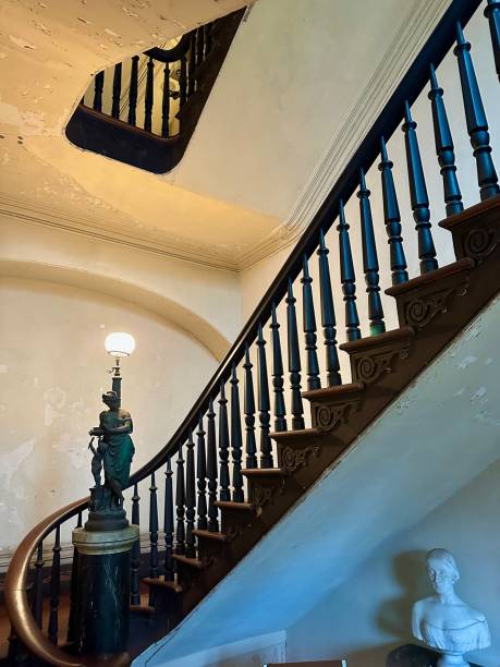 istock Old Stairway in Historic House 2192429513