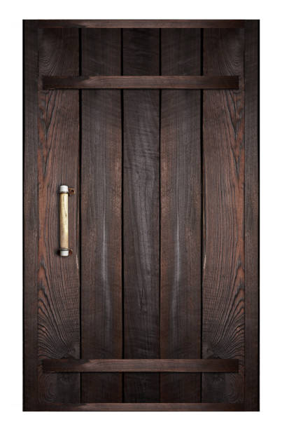 Oaxaca, Mexico: Vibrant Sunlit Yellow Wood Door Close-Up