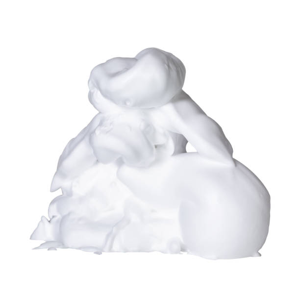 istock Shaving foam isolated on white background 2192431188