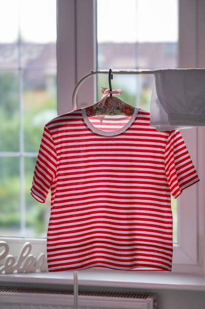 home tracksuit with shorts, natural cotton, red and white