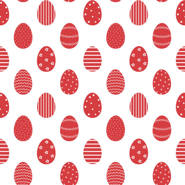 Red Easter Pattern 13,500+ Red Easter Eggs Stock Illustrations, Royalty-Free Vector ...