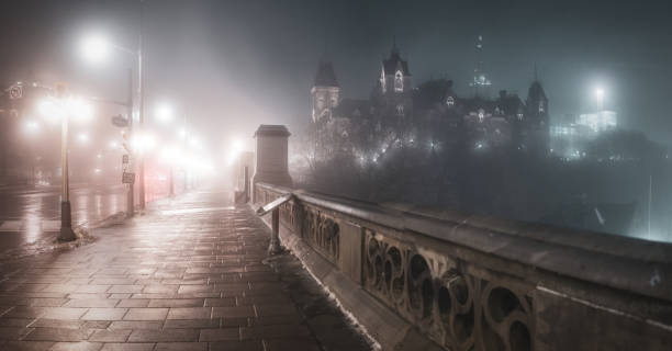 istock Parliament Hill in Ottawa - Fog 2192442076