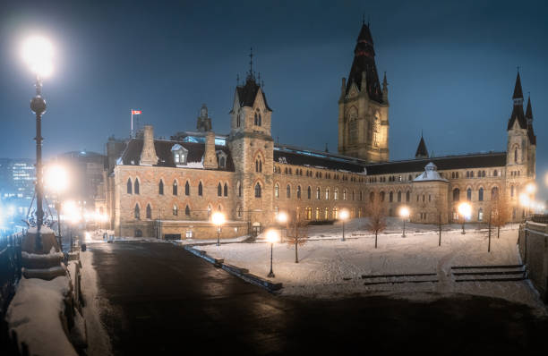 istock Parliament Hill in Ottawa - Fog 2192442077