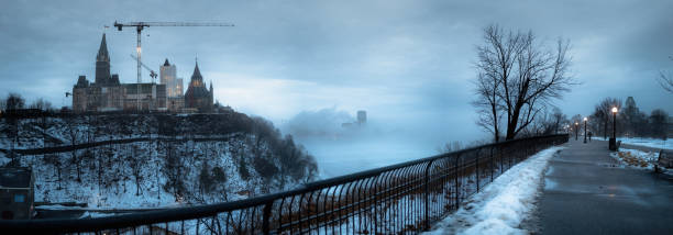 istock Parliament Hill in Ottawa - Fog 2192443249