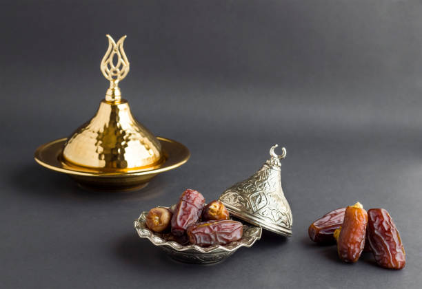 istock Dried Date Fruits in metal bowl 2192449995
