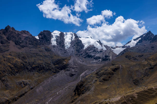 From Vinicunca (Rainbow Mountain) Nevado del Inca Glacier in Peru.