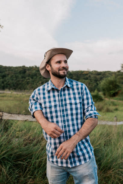 istock Portrait of disabled farmer smiling 2192453369