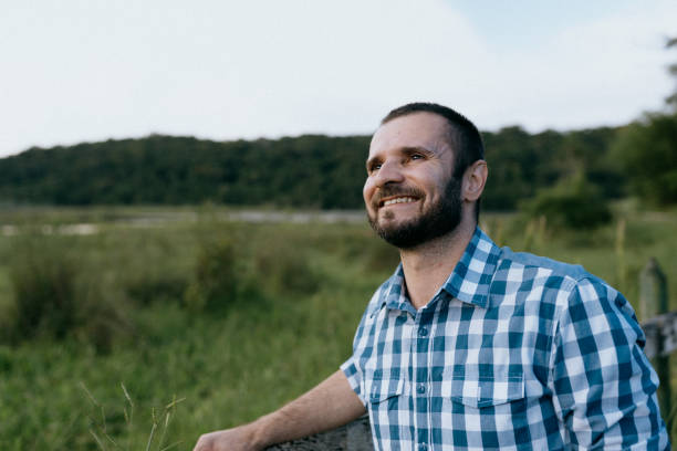 istock Portrait of a contemplative farmer looking upwards 2192453374