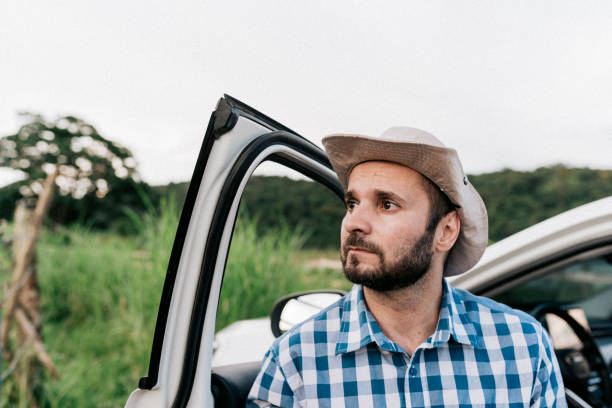 istock Farmer looking worriedly at the property 2192453394